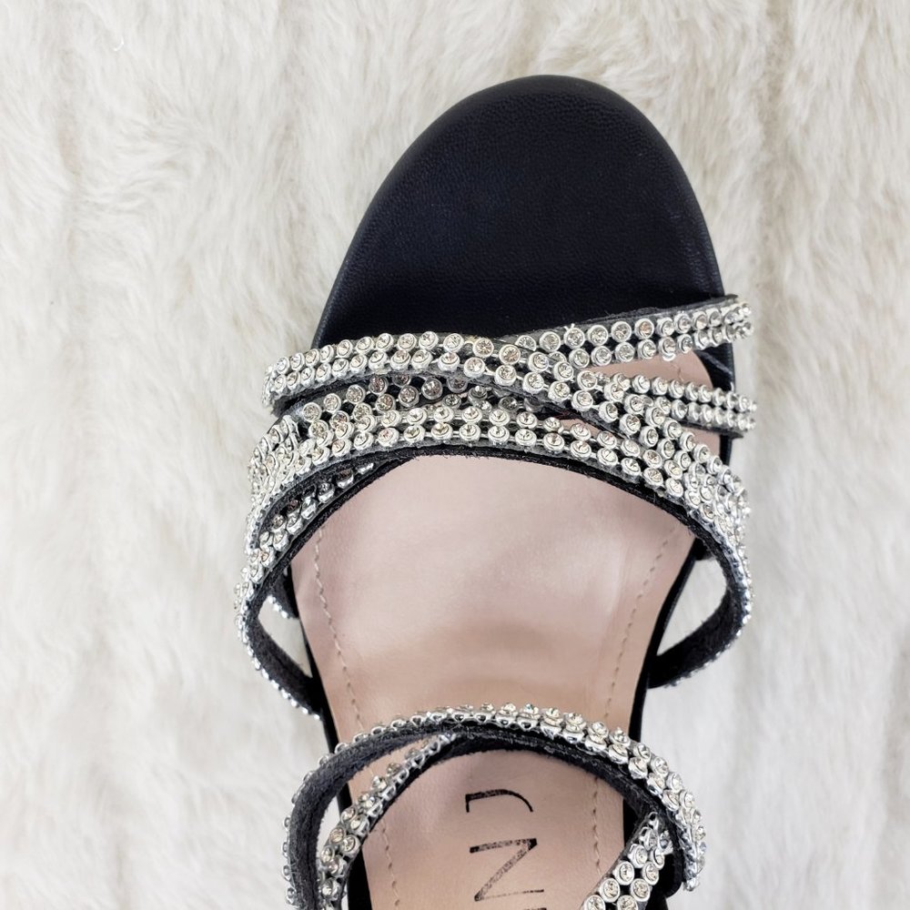 Black multi strap high heel shoes - Picture 4 of 11